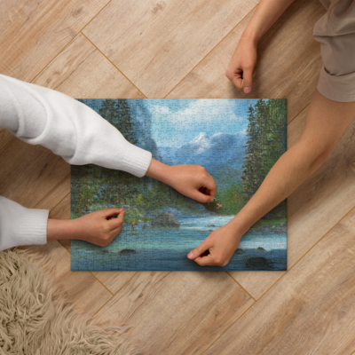 River Fisherman jigsaw puzzle - Image 3