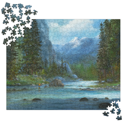River Fisherman jigsaw puzzle
